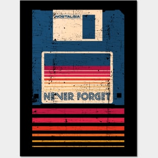 Never Forget Floppy Disk Posters and Art